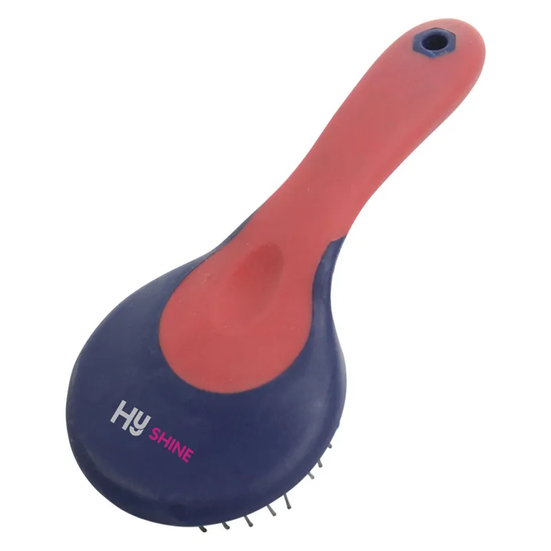 Hy Equestrian Pro Groom Mane and Tail Brush - Red/Navy